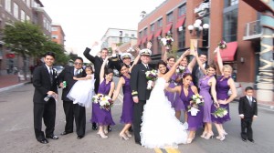 San Diego Wedding in the Gas Lamp Sign
