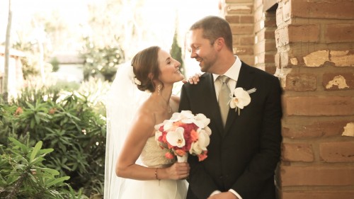 Bride and groom at Estancia.