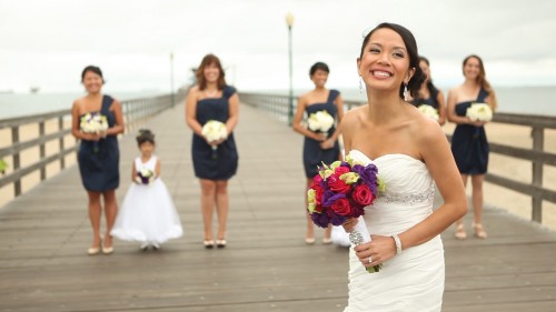 Bride on Pier