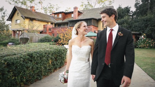 Bride and Groom Marston House San Diego