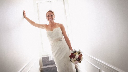 Bride in Hallway Park Manor Hotel