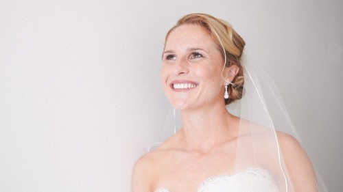 Bride in Hallway Park Manor Hotel