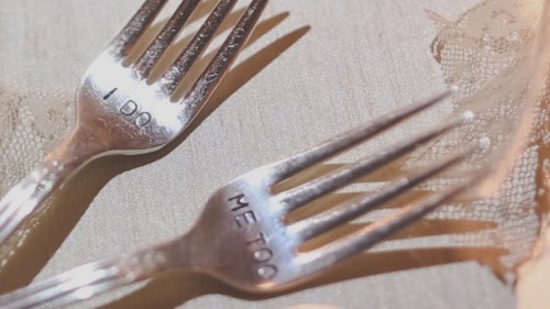 Wedding Cake Forks I Do