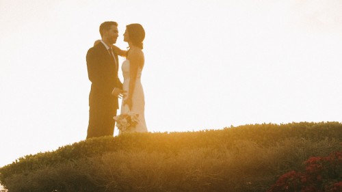 Bride at Sunset