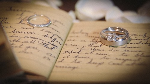 Wedding Rings on wedding Vows.
