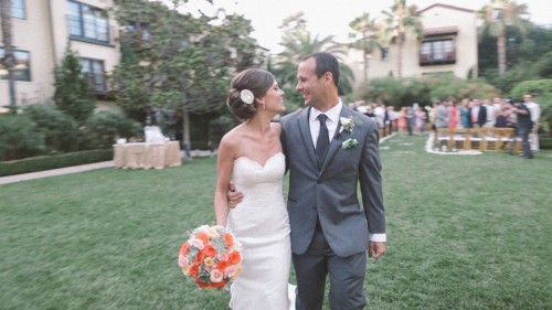 Bride and groom after the ceremony