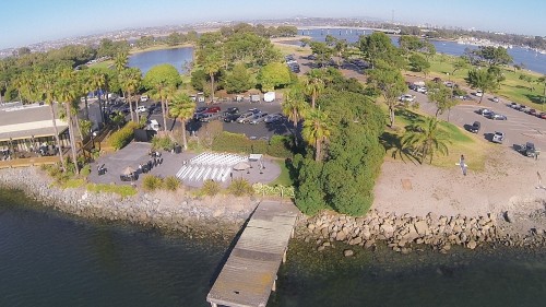 Aerial shot of Paradise Point