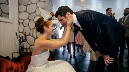 Groom comes to get bride