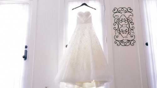 Wedding Dress hanging