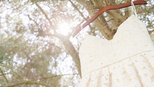 Wedding Dress in tree estancia