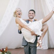 Bride and groom after ceremony