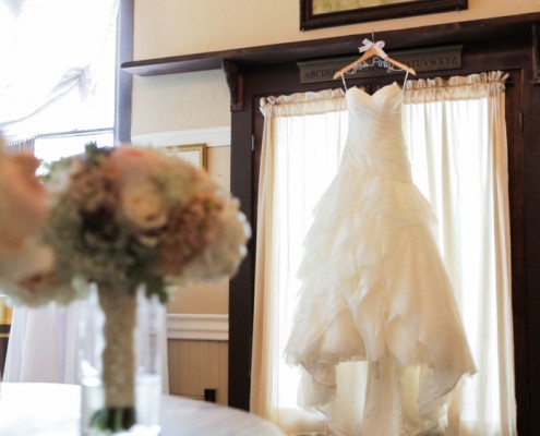 Wedding dress details San Diego Wedding Video at Twin Oaks Gardens and Estate