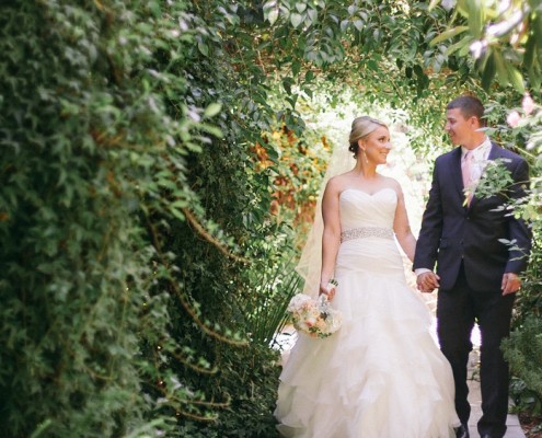 San Diego Wedding Video Bride and Groom at Twin Oaks Gardens and Estate