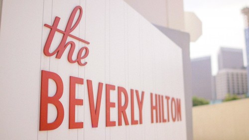 The Beverly Hilton Sign