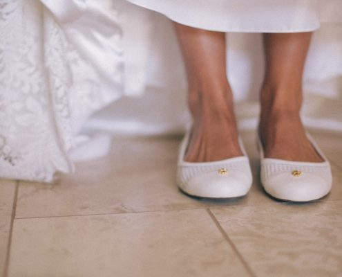 Mt Woodson Wedding detail of brides shoes