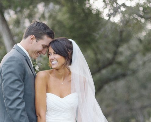 Mt Woodson Wedding Video bride and groom after ceremony