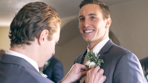 Groom gets ready 