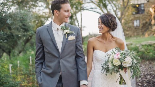 Bride and Groom photos at Mt. Woodson Castle