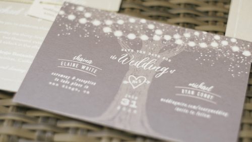 Save the date wedding card