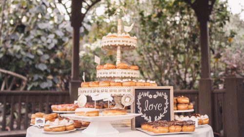 Doughnut wedding cake 