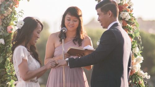 Wedding ceremony from the Crossings at Carlsbad