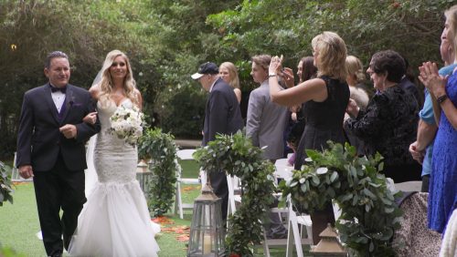 bride down the aisle twin oaks