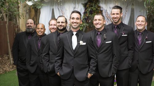 halloween wedding groomsmen