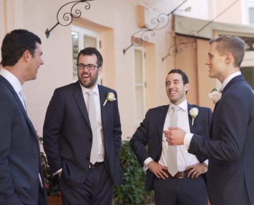 Groomsmen at La Valencia wedding