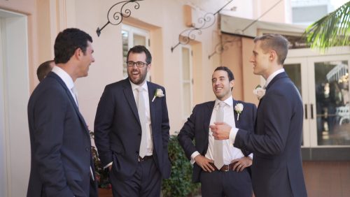 Groomsmen at La Valencia wedding
