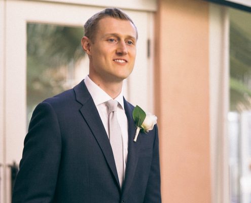 Groom at La Valencia Hotel