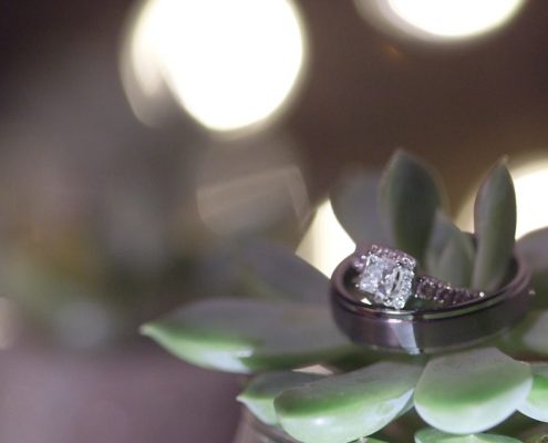 wedding ring detail