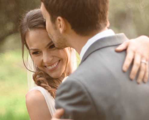 Bride and groom Mt Woodson Castle Ramona wedding