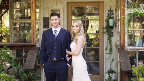 Bride and Groom at Condor's Nest Ranch