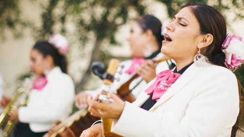 Female Mariachi's  Adamson House Museum in Malibu wedding video 