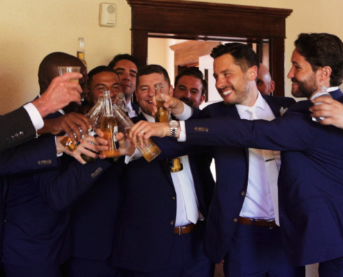Mt. Woodson Castle Wedding Groomsmen toast