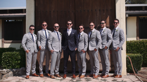 Groomsmen before wedding