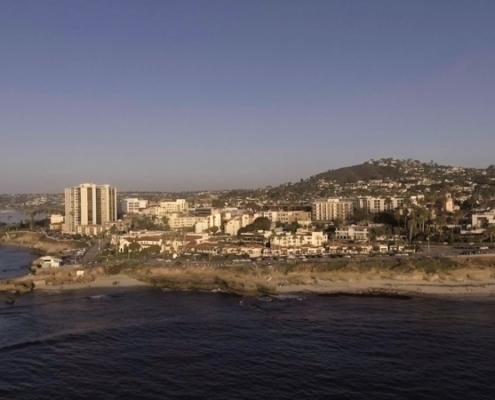 Aerial photo of La Jolla cove