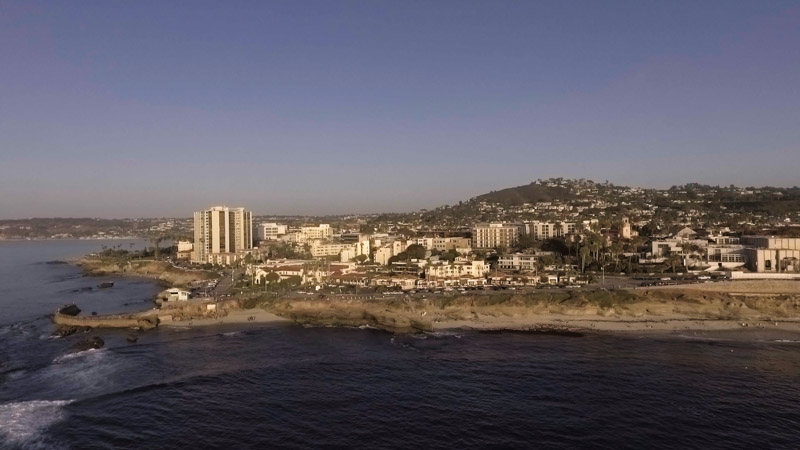 Aerial photo of La Jolla cove