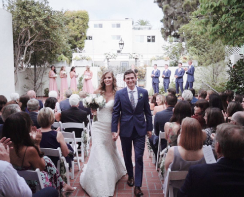 Darlington House Bride and Groom just married