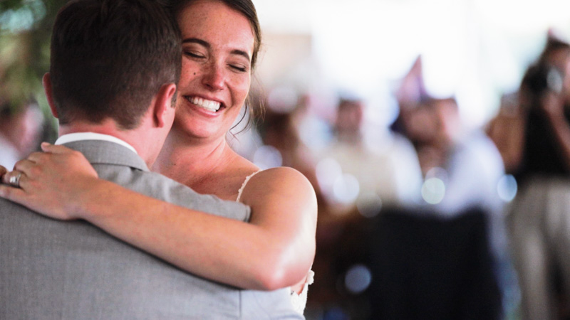 Bride and groom first dance at Ethereal Gardens