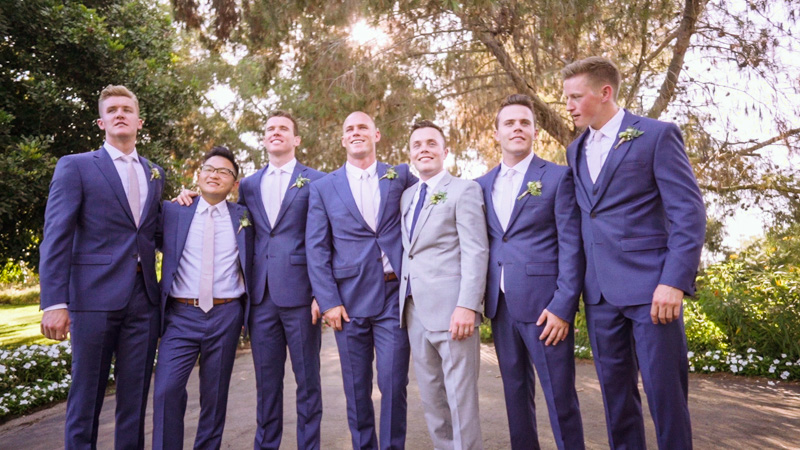 Ethereal Gardens Groom and Groomsmen